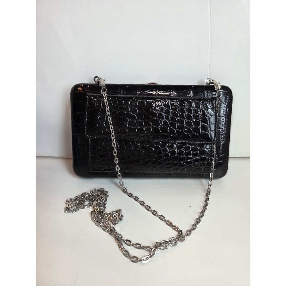 Vintage THE Metropolitan‎ Alligator Croc Snap Clutch/Wallet Purse Cosmopolitan